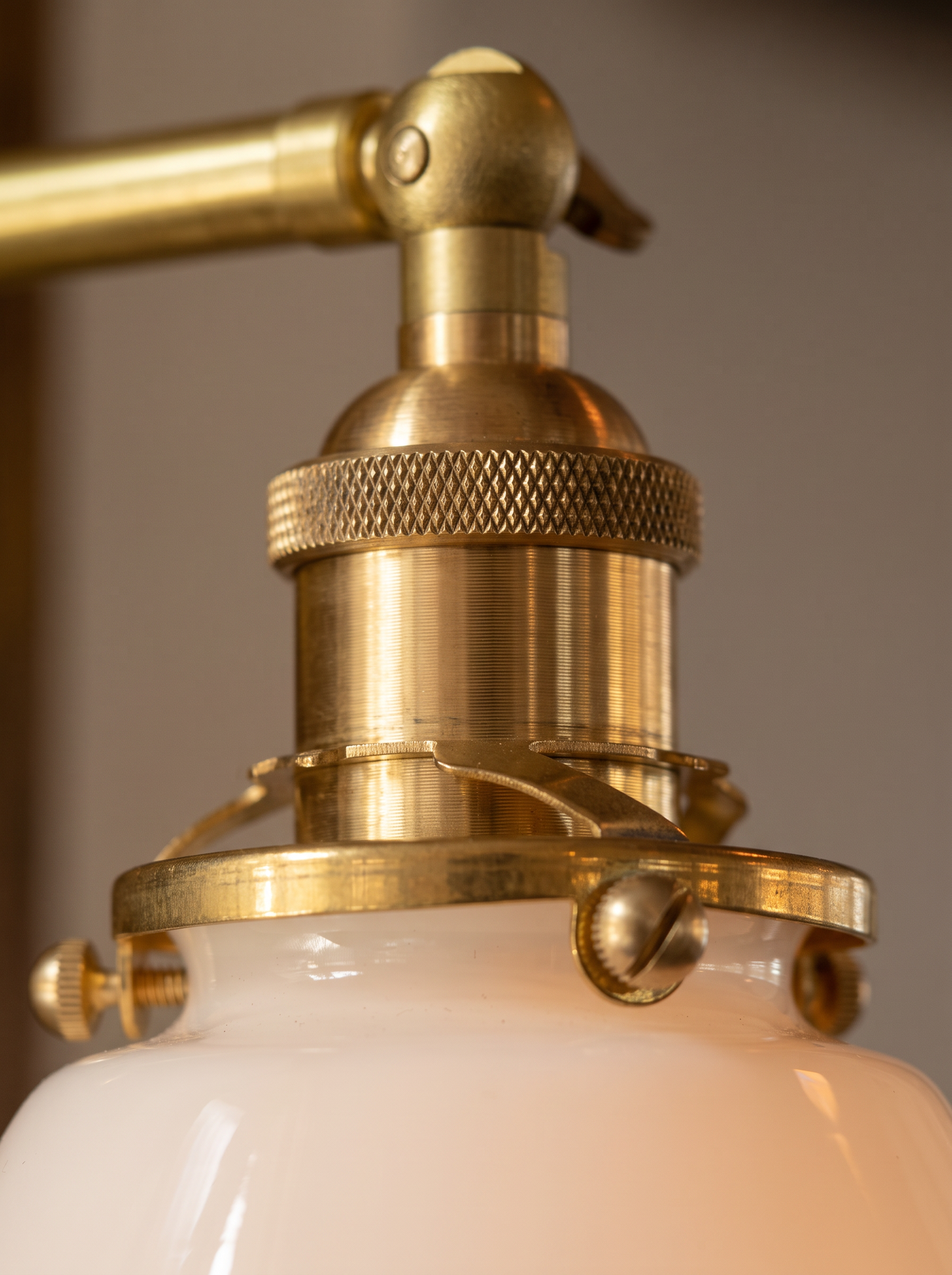 Odette — Retro Bronze & Glass Wall Lamp