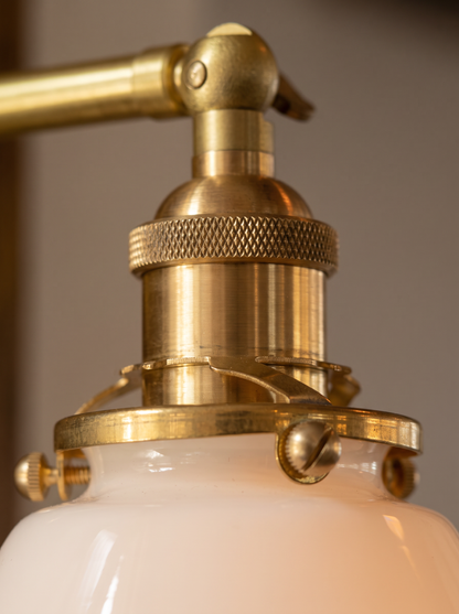 Odette — Retro Bronze & Glass Wall Lamp