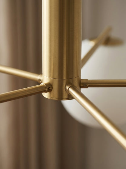 Mila — Bauhaus Milk Glass Ceiling Lamp
