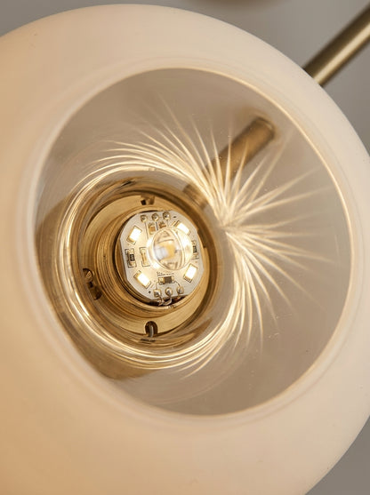 Mila — Bauhaus Milk Glass Ceiling Lamp