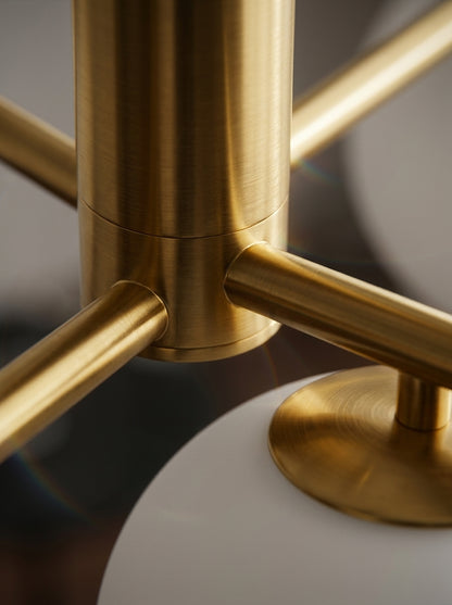 Mila — Bauhaus Milk Glass Ceiling Lamp