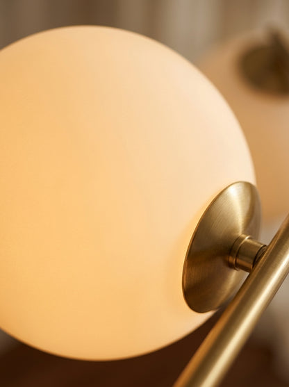 Mila — Bauhaus Milk Glass Ceiling Lamp