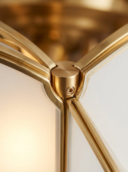 Rondo — Retro Copper & Glass Ceiling Light