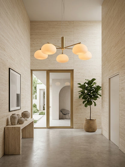 Mila — Bauhaus Milk Glass Ceiling Lamp