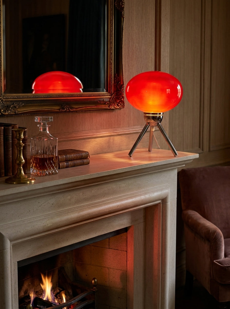 Greta — Bauhaus Glass Mushroom Table Lamp