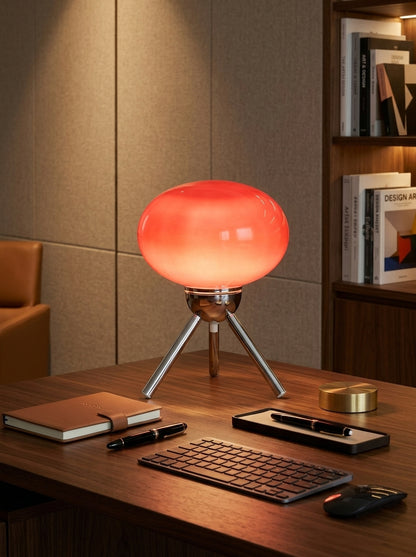 Greta — Bauhaus Glass Mushroom Table Lamp