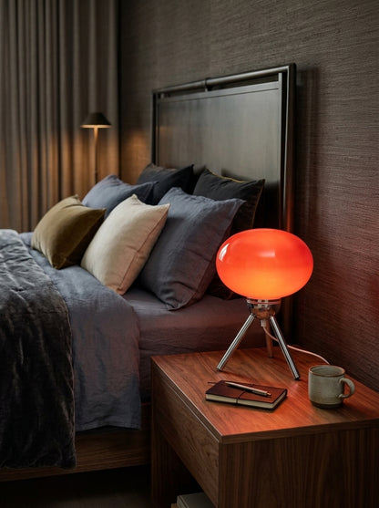 Greta — Bauhaus Glass Mushroom Table Lamp