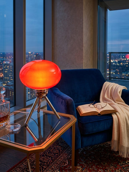 Greta — Bauhaus Glass Mushroom Table Lamp
