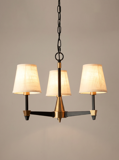 Margaux — Vintage French Fabric-Shade Pendant Light