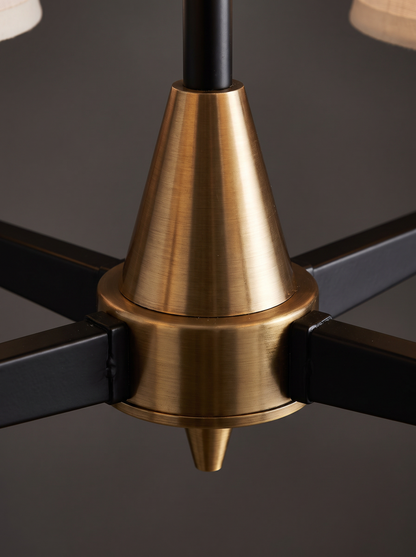 Margaux — Vintage French Fabric-Shade Pendant Light