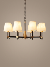 Margaux — Vintage French Fabric-Shade Pendant Light