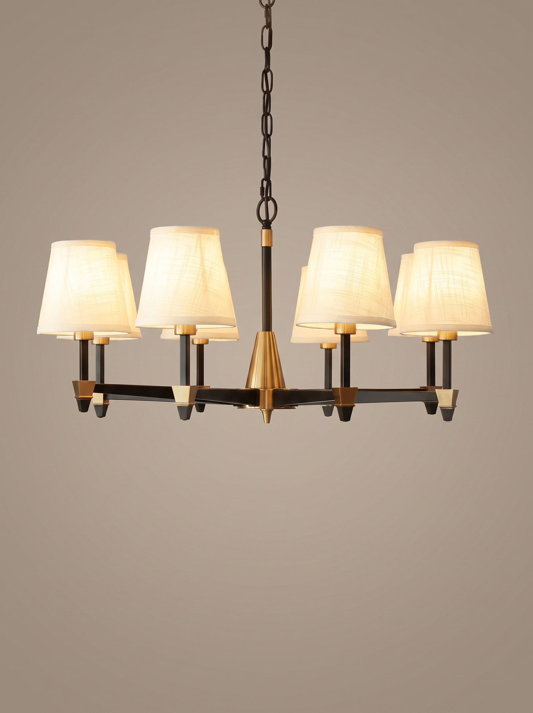 Margaux — Vintage French Fabric-Shade Pendant Light