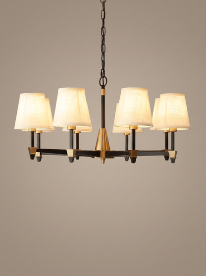 Margaux — Vintage French Fabric-Shade Pendant Light