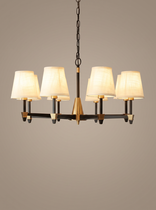 Margaux — Vintage French Fabric-Shade Pendant Light
