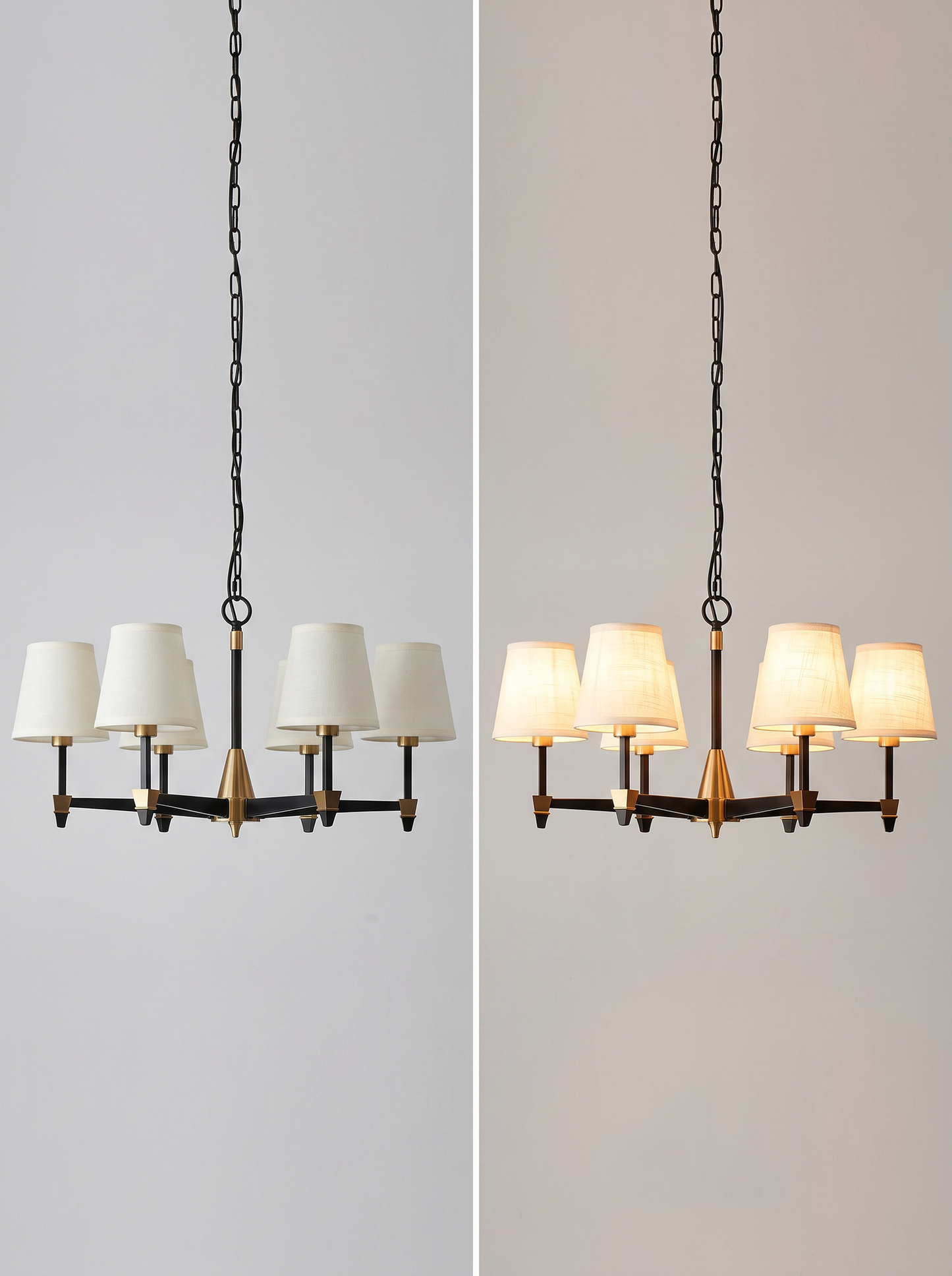 Margaux — Vintage French Fabric-Shade Pendant Light