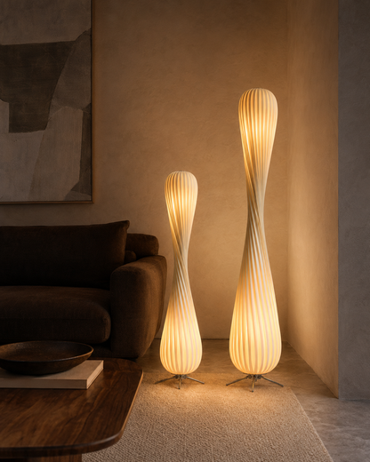 Alder — Curved Wood Floor Lamp