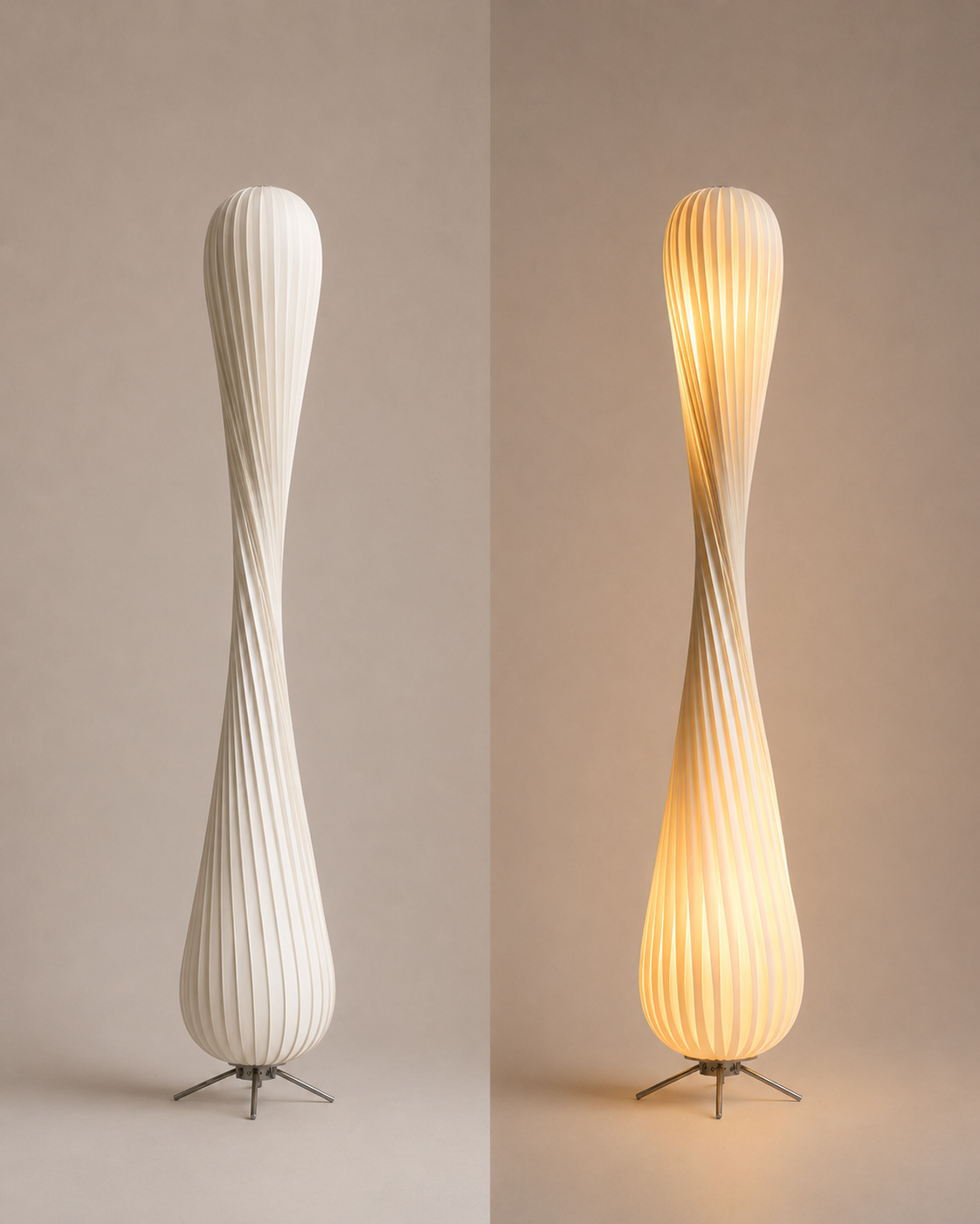Alder — Curved Wood Floor Lamp