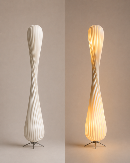 Alder — Curved Wood Floor Lamp