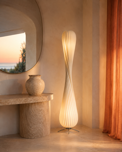 Alder — Curved Wood Floor Lamp