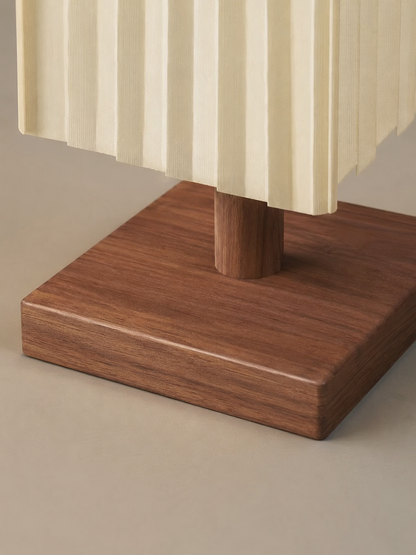 Kioto — Wabi-Sabi Wood & Fabric Floor Lamp