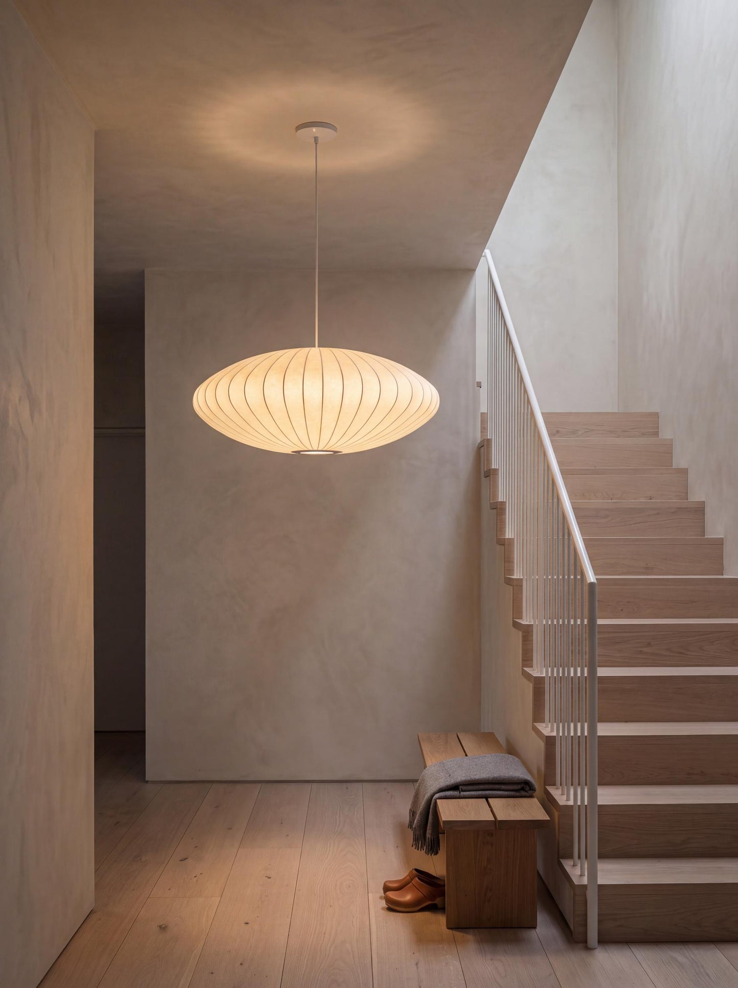 Seta — Handmade Silk Wabi-Sabi Pendant Light
