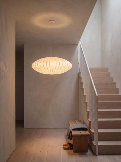 Seta — Handmade Silk Wabi-Sabi Pendant Light