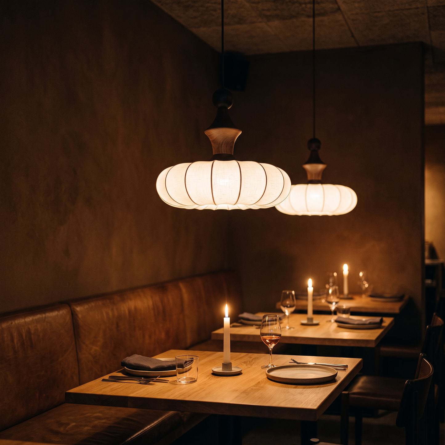 Mira — Knitted Fabric Wabi-Sabi Pendant Light
