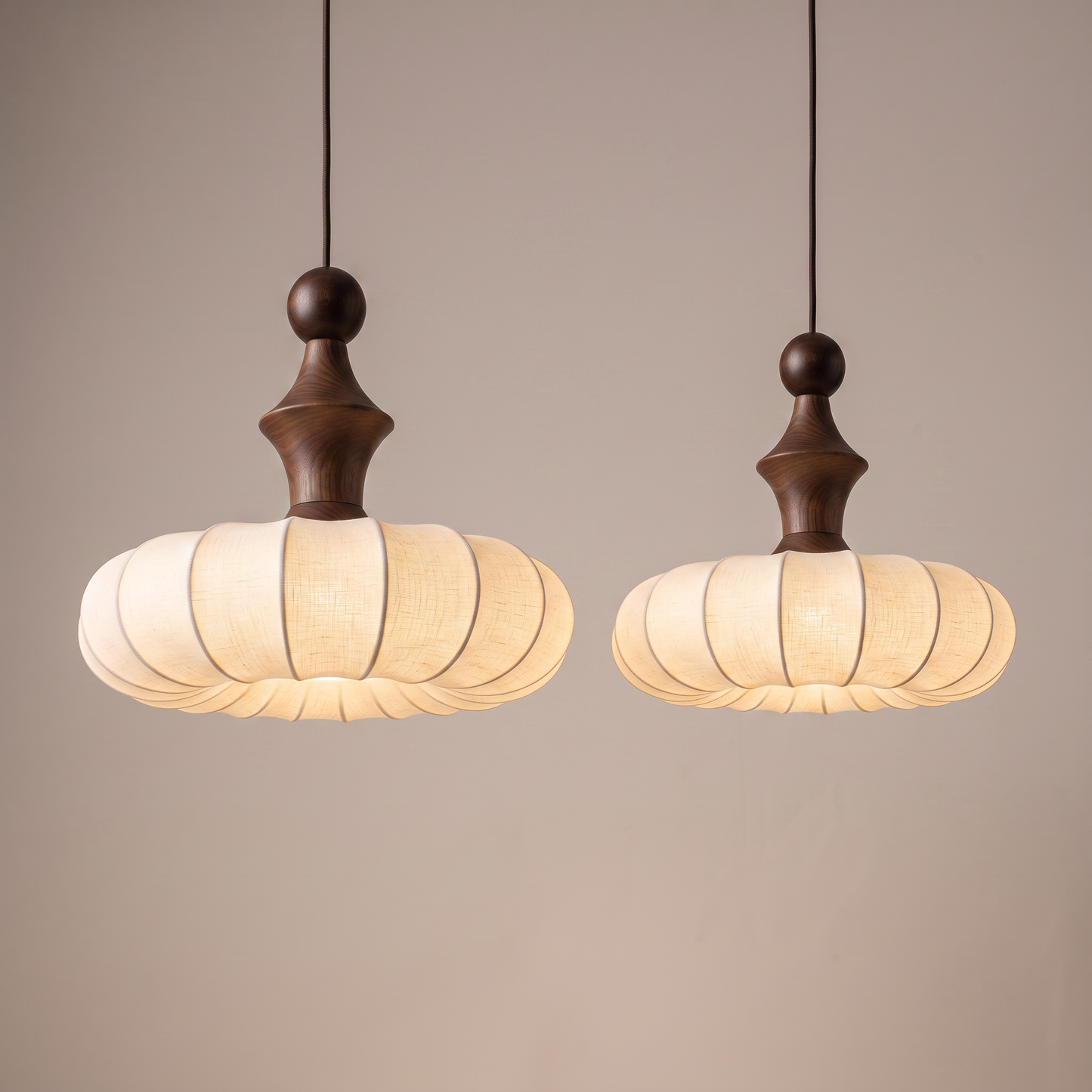 Mira — Knitted Fabric Wabi-Sabi Pendant Light