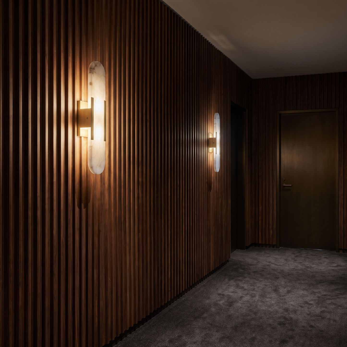 Vesta — Marble & Glass Wall Sconce