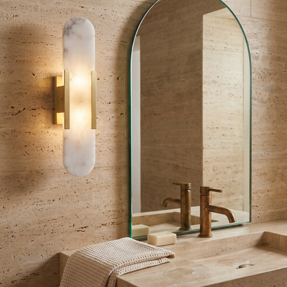 Vesta — Marble & Glass Wall Sconce