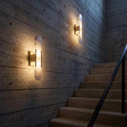 Vesta — Marble & Glass Wall Sconce